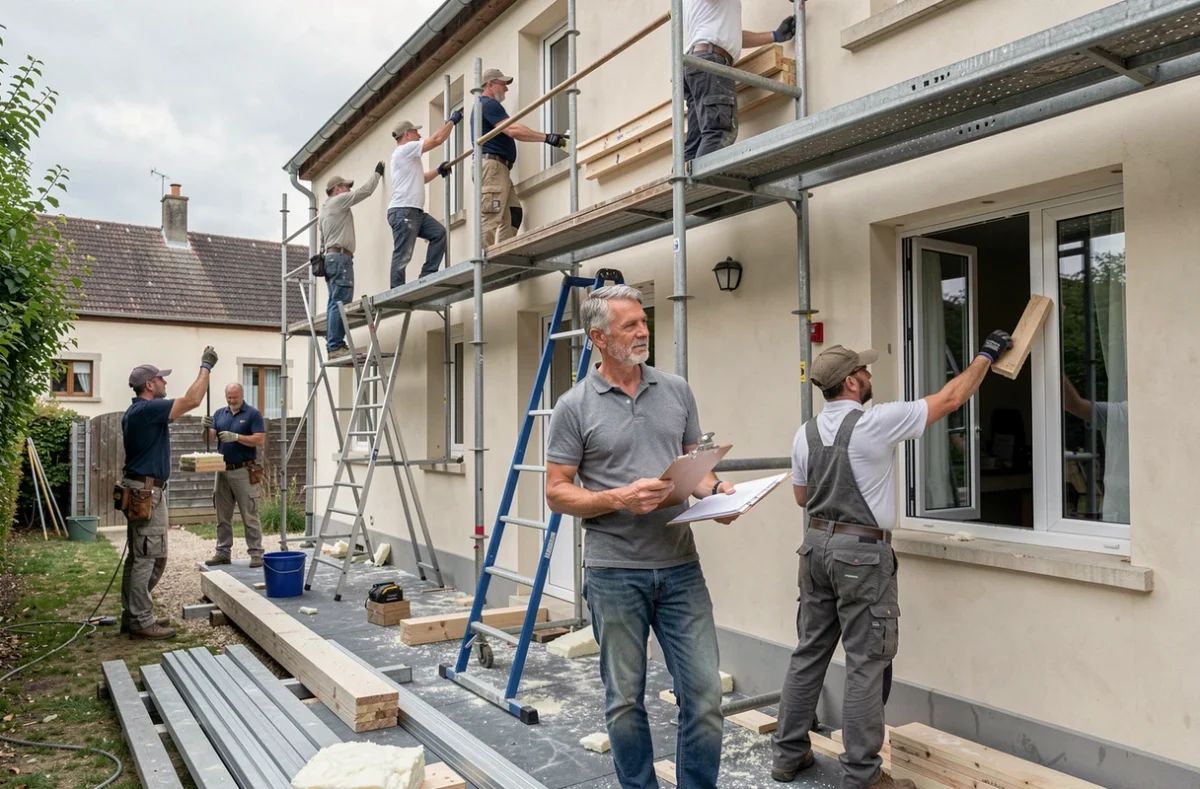 Chef de projet Dorémi Rénovation supervisant une rénovation performante par lots coordonnés