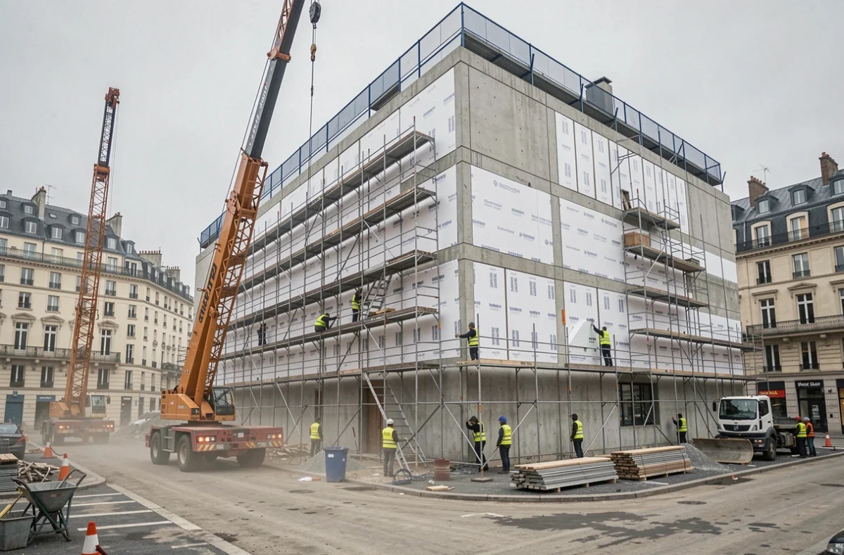 Chantier de grande envergure Eiffage Construction en rénovation énergétique en Bourgogne